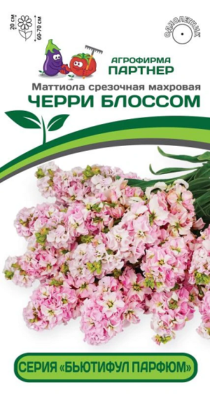 3323P Маттиола срезочная махровая "Бьютифул Парфюм" ЧЕРРИ БЛОССОМ 10 шт