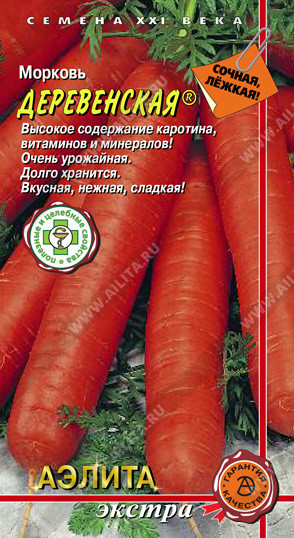 0627 Морковь Деревенская 2 г