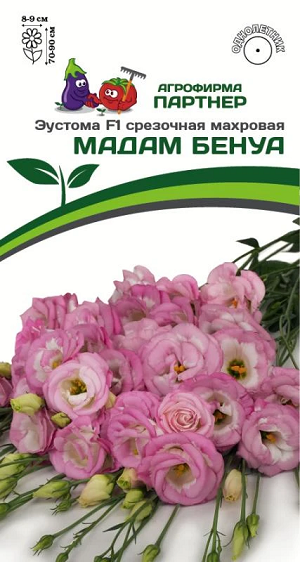 3385P Эустома F1 срезочная махровая МАДАМ БЕНУА 5шт 3385P Эустома F1 срезочная махровая МАДАМ БЕНУА 5шт