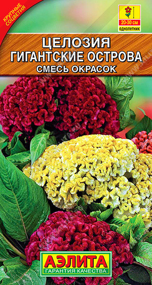 1906A Целозия серебристая Гигантские острова, смесь окрасок 0,05 г