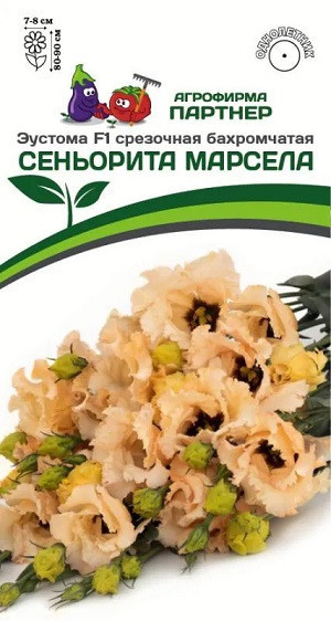 3379P Эустома F1 срезочная бахромчатая СЕНЬОРИТА МАРСЕЛА 5 шт