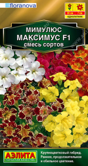 1614A Мимулюс гибридный Максимус F1, смесь сортов 10шт