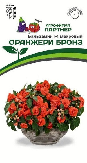 3287P Бальзамин F1 махровый ОРАНЖЕРИ БРОНЗ 5 шт