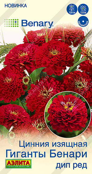 2032A Цинния Гиганты Бенари дип ред 7шт 2032A Цинния Гиганты Бенари дип ред 7шт