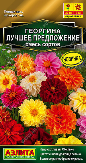 1422A Георгина Лучшее предложение, смесь сортов 7 шт