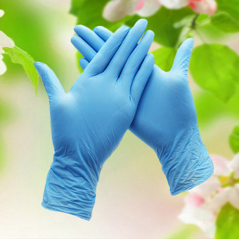 4042M Перчатки нитрильные неопудренные текстурированные размер XL