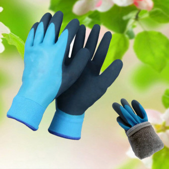 4062M Перчатки зимние до -30, с полным обливом, синие (1 0 1 0 С О)