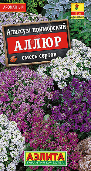 1158A Алиссум Аллюр, смесь сортов 0,03гр 1158A Алиссум Аллюр, смесь сортов 0,03гр